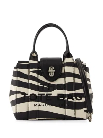Pre-owned Marc Jacobs Vintage The Mini Tote Zebra-print Tote Bag In Neutral