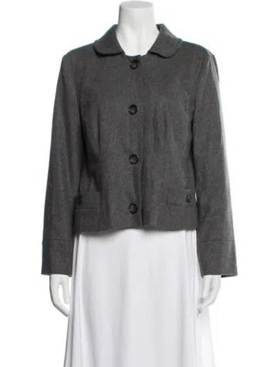 Pre-owned Marc Jacobs Vintage Wool Jacket In Blue/grey
