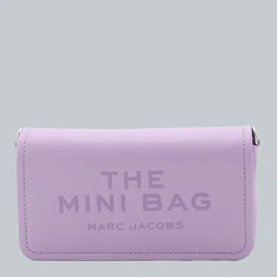 MARC JACOBS VIOLET LEATHER THE LEATHER MINI BAG