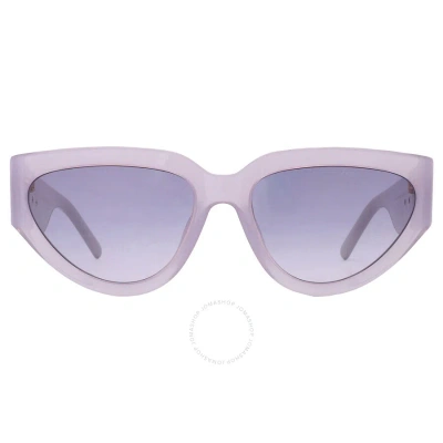 Marc Jacobs Violet Shaded Cat Eye Ladies Sunglasses Marc 645/s 0b1p/dg 57 In Grey / Violet