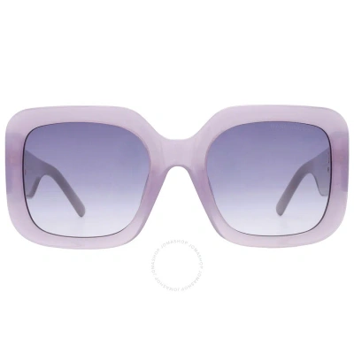 Marc Jacobs Violet Shaded Square Ladies Sunglasses Marc 647/s 0b1p/dg 53 In Grey / Violet