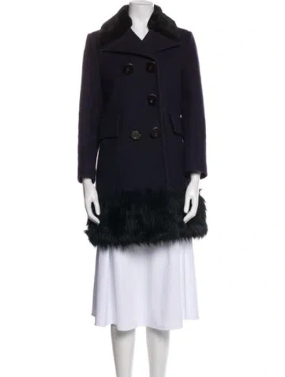 Pre-owned Marc Jacobs Virgin Wool Coat In Black