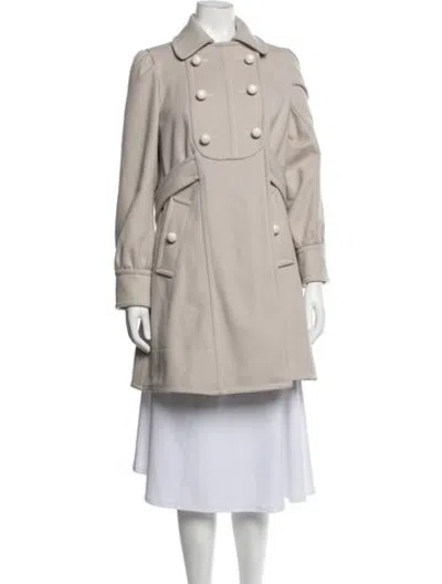 Pre-owned Marc Jacobs Virgin Wool Coat In Neutrals