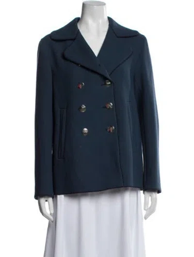 Pre-owned Marc Jacobs Virgin Wool Jacket In Blue