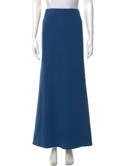 Pre-owned Marc Jacobs Virgin Wool Long Skirt In Blue