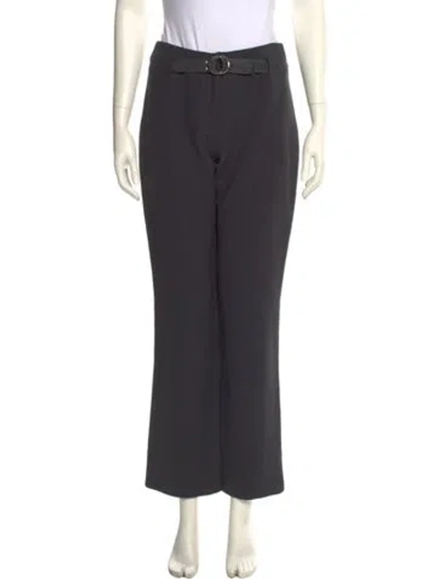 Pre-owned Marc Jacobs Virgin Wool Straight Leg Pants In Gray