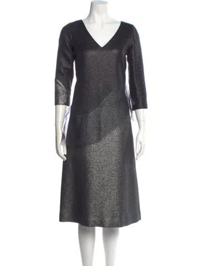 Pre-owned Marc Jacobs V-neck Midi Length Dress