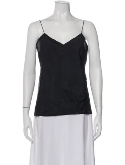 Pre-owned Marc Jacobs V-neck Sleeveless Top In Black