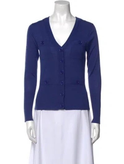 Pre-owned Marc Jacobs V-neck Sweater In Blue