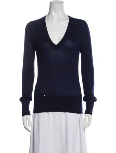 Pre-owned Marc Jacobs V-neck Sweater In Blue
