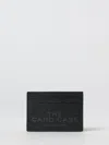 Marc Jacobs Black Card-holder With Embossed Logo In Leather Woman In Black