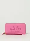 Marc Jacobs Bow Continental Wallet With Wrist Strap In Pink