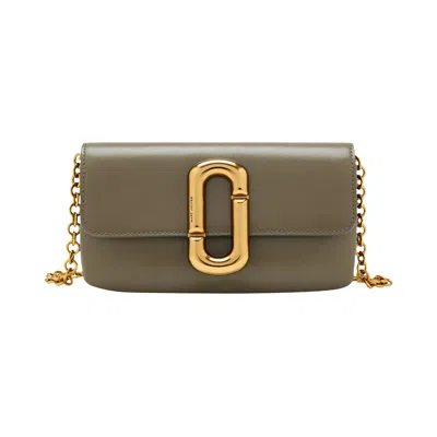 Pre-owned Marc Jacobs Wallet On Chain 'forest' | Green | Women's Size Onesize