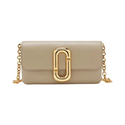 Pre-owned Marc Jacobs Wallet On Chain 'light Slat' | Blue | Women's Size Onesize