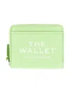 Marc Jacobs Textured Leather Compact Mini Wallet In Green