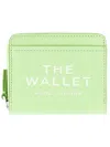 Marc Jacobs Mini Compact Wallet Textured Finish In Green
