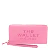 Marc Jacobs Bow Continental Wallet With Wrist Strap In Pink