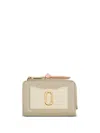 Marc Jacobs Khaki Leather Utility Snapshot Dtm Slim Wallet In Neutral