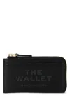 Marc Jacobs Top Zip Multi Wallet With Key Ring Attachment In Black