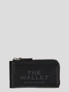 Marc Jacobs Top Zip Multi Wallet With Key Ring Attachment In Black