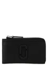 Marc Jacobs Top Zip Multi Wallet With Key Ring Attachment In Black