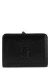Marc Jacobs Black Leather Mini The Utility Snapshot Dtm Wallet In Black