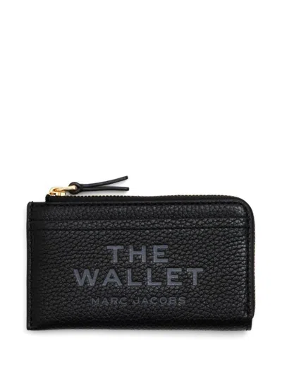 Marc Jacobs Top Zip Multi Wallet With Key Ring Attachment In Black