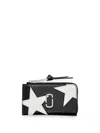 Marc Jacobs The Star Patchwork Utility Snapshot Wallet In Black