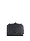 Marc Jacobs Black Leather Utility Snapshot Dtm Slim Wallet In Black