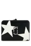 Marc Jacobs J Marc Mini Printed Leather Wallet In Black