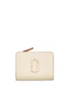 Marc Jacobs The Covered J Marc Mini Compact Wallet In Cloud White