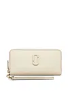 Marc Jacobs Continental Cloud White Leather Wallet In Cloud White