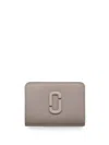 Marc Jacobs The Covered J Marc Mini Compact Wallet In Grey