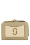 Marc Jacobs Khaki Leather Utility Snapshot Dtm Slim Wallet In Khaki Multi