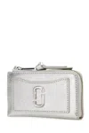 Marc Jacobs Silver Leather Wallet In Orange