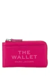 Marc Jacobs Logo-debossed Leather Wallet In Pink