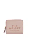Marc Jacobs Logo Printed Zipped Mini Compact Wallet In Pink