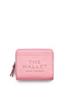 Marc Jacobs Logo Printed Zipped Mini Compact Wallet In Ribbon Pink