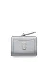 Marc Jacobs The Mini Compact Wallet In Silver