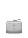 Marc Jacobs The Mini Compact Wallet In Silver