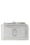 Marc Jacobs Silver Leather Wallet In Silver