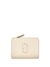 Marc Jacobs The Covered J Marc Mini Compact Wallet In White