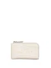 Marc Jacobs The Leather Top Zip Multi Wallet In White