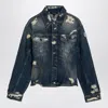 Marc Jacobs Washed Denim Jacket With Worn Details Women