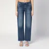 Marc Jacobs Belt Loops Faded Effect Five-pocket Style Trousers In Blue