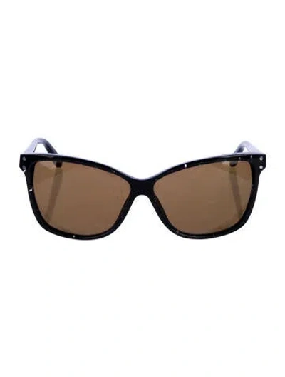 Pre-owned Marc Jacobs Wayfarer Tinted Sunglasses In Black