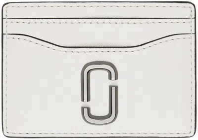 Marc Jacobs White & Black 'the Utility Snapshot' Card Holder In 005 Black/white