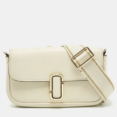 Pre-owned Marc Jacobs White Leather Mini The J Marc Shoulder Bag