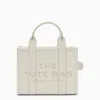 MARC JACOBS MARC JACOBS WHITE LEATHER THE SMALL TOTE BAG