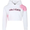 MARC JACOBS WHITE SWEATSHIRT FOR GIRL WITH LOGO